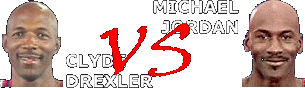 Clyde Drexler vs Michael Jordan
